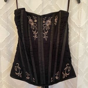 Black and gold Corset